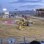 Monster Truck Rally - Using Black Peak Rentals Tracked Skid Steer and Loader in Box Elder County Fair ground