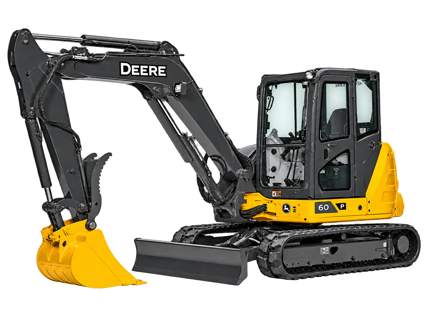 Centered John Deere 60P excavator cutout