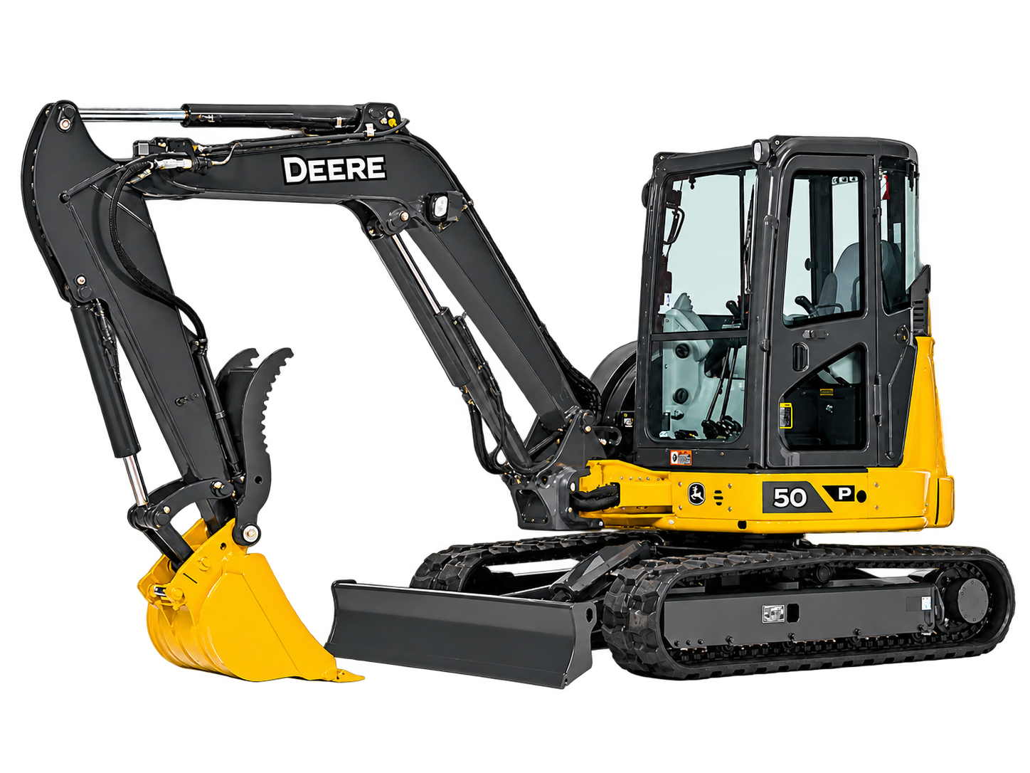 John Deere 50P excavator, transparent 4_3 canvas